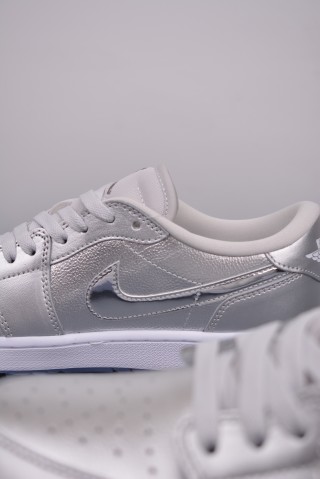 Air Jordan 1 Low 'Metallic Silver' view 8