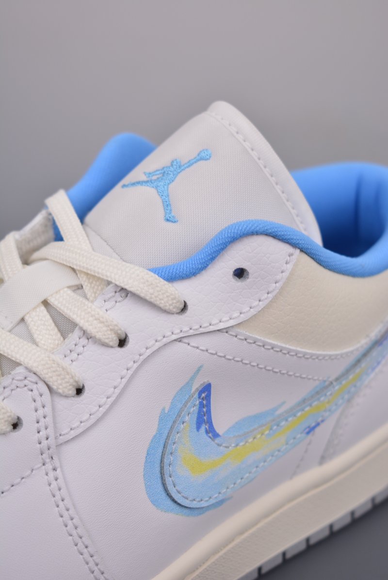 Air Jordan 1 Low 'White / Blue' view