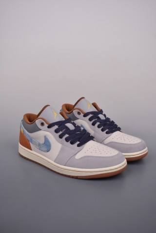 Air Jordan 1 Low 'White / Blue' view 1