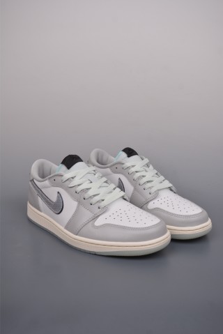 Air Jordan 1 Low 'White / Grey' view 1