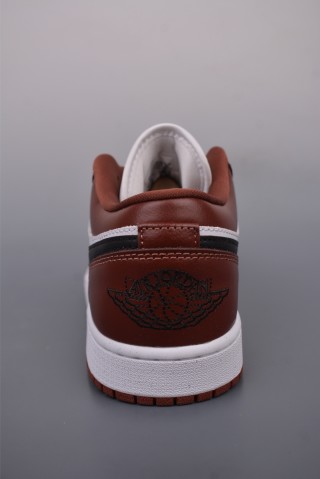 Air Jordan 1 Low 'White / Black / Red' view 4