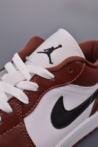 Air Jordan 1 Low 'White / Black / Red' view 7