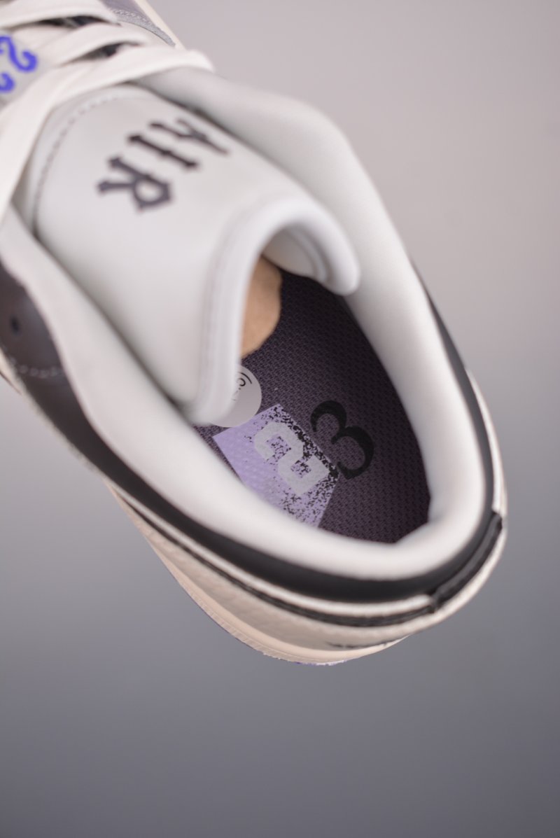 Air Jordan 1 Low 'White / Black / Purple' view