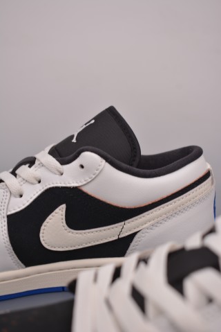 Air Jordan 1 Low 'Black / White / Blue' view 8