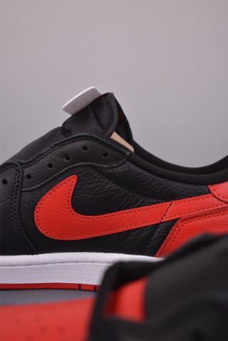 Air Jordan 1 Low 'Black / Red' view 8