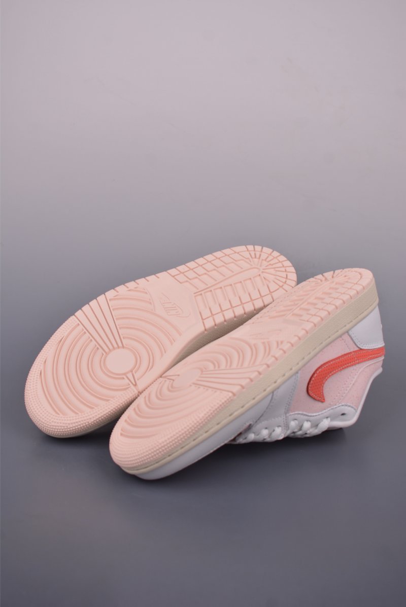 Air Jordan 1 Low 'White / Pink' view