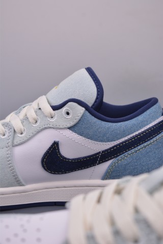 Air Jordan 1 Low 'Washed Denim' view 8