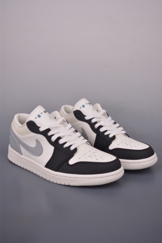 Air Jordan 1 Low 'White / Black / Grey' view 1