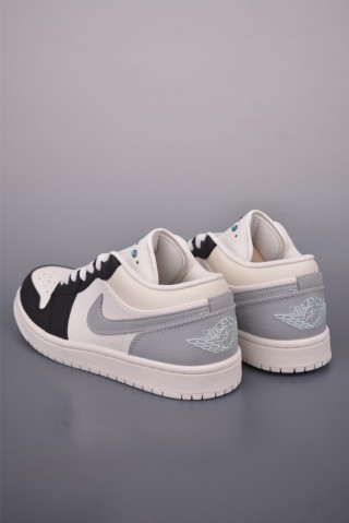 Air Jordan 1 Low 'White / Black / Grey' view 2