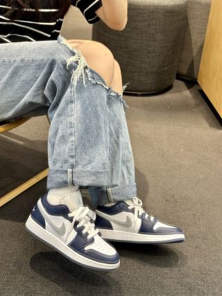 Air Jordan 1 Low 'Navy Blue' view 5