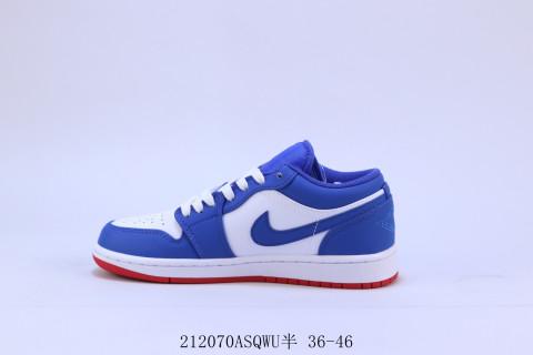 Air Jordan 1 Low 'Blue / White / Red' view 2