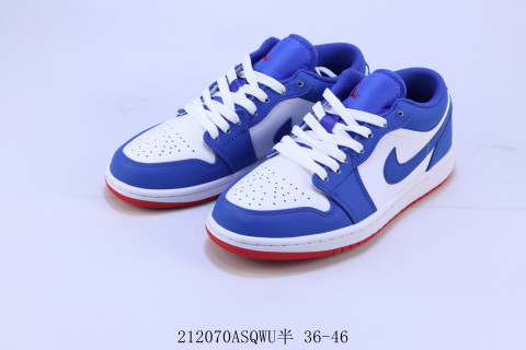 Air Jordan 1 Low 'Blue / White / Red' view 5