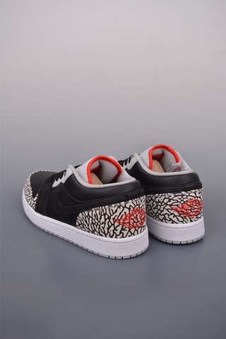 Air Jordan 1 Low 'Black / Grey' view 2