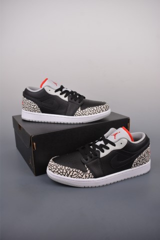 Air Jordan 1 Low 'Black / Grey' view 5