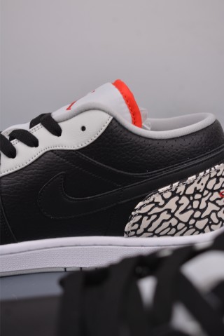 Air Jordan 1 Low 'Black / Grey' view 8