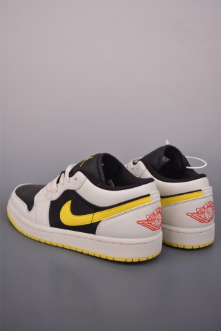 Air Jordan 1 Low 'White / Black / Yellow' view 2