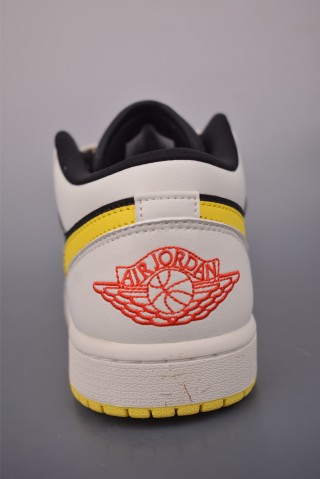 Air Jordan 1 Low 'White / Black / Yellow' view 4