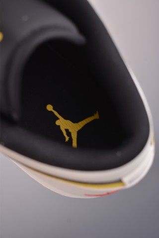 Air Jordan 1 Low 'White / Black / Yellow' view 9