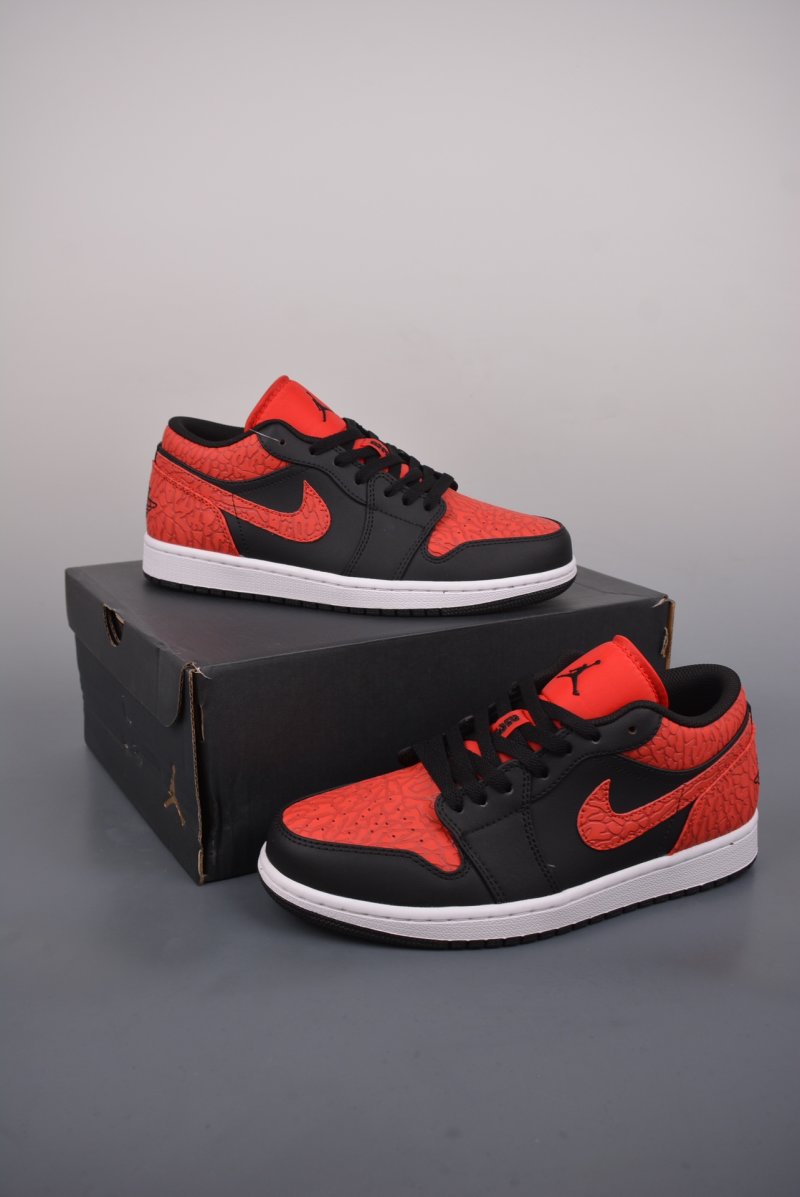 Air Jordan 1 Low 'Black / Red' view