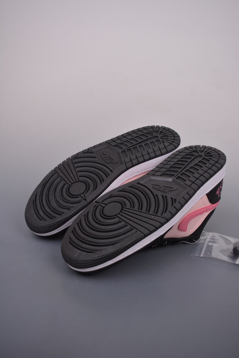 Air Jordan 1 Low 'Black / Pink' view