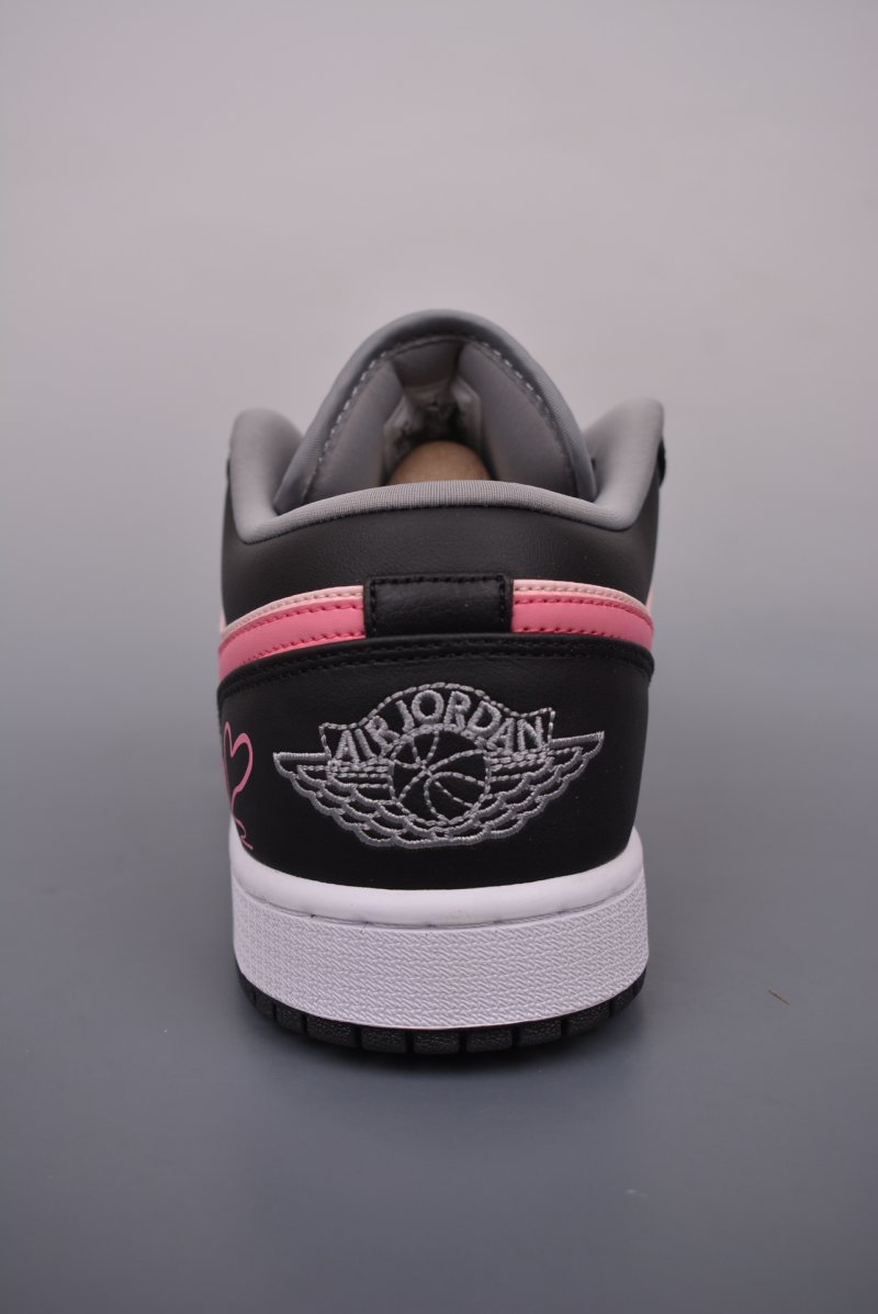 Air Jordan 1 Low 'Black / Pink' view