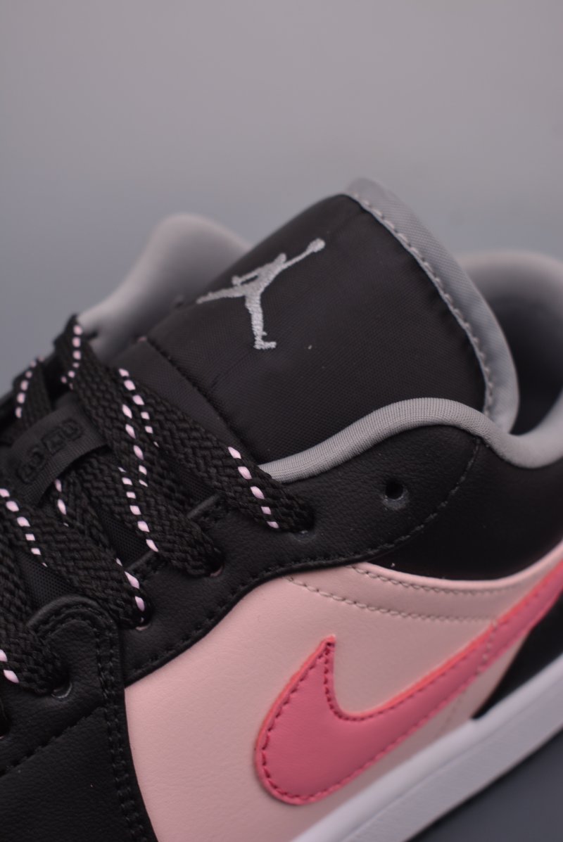 Air Jordan 1 Low 'Black / Pink' view