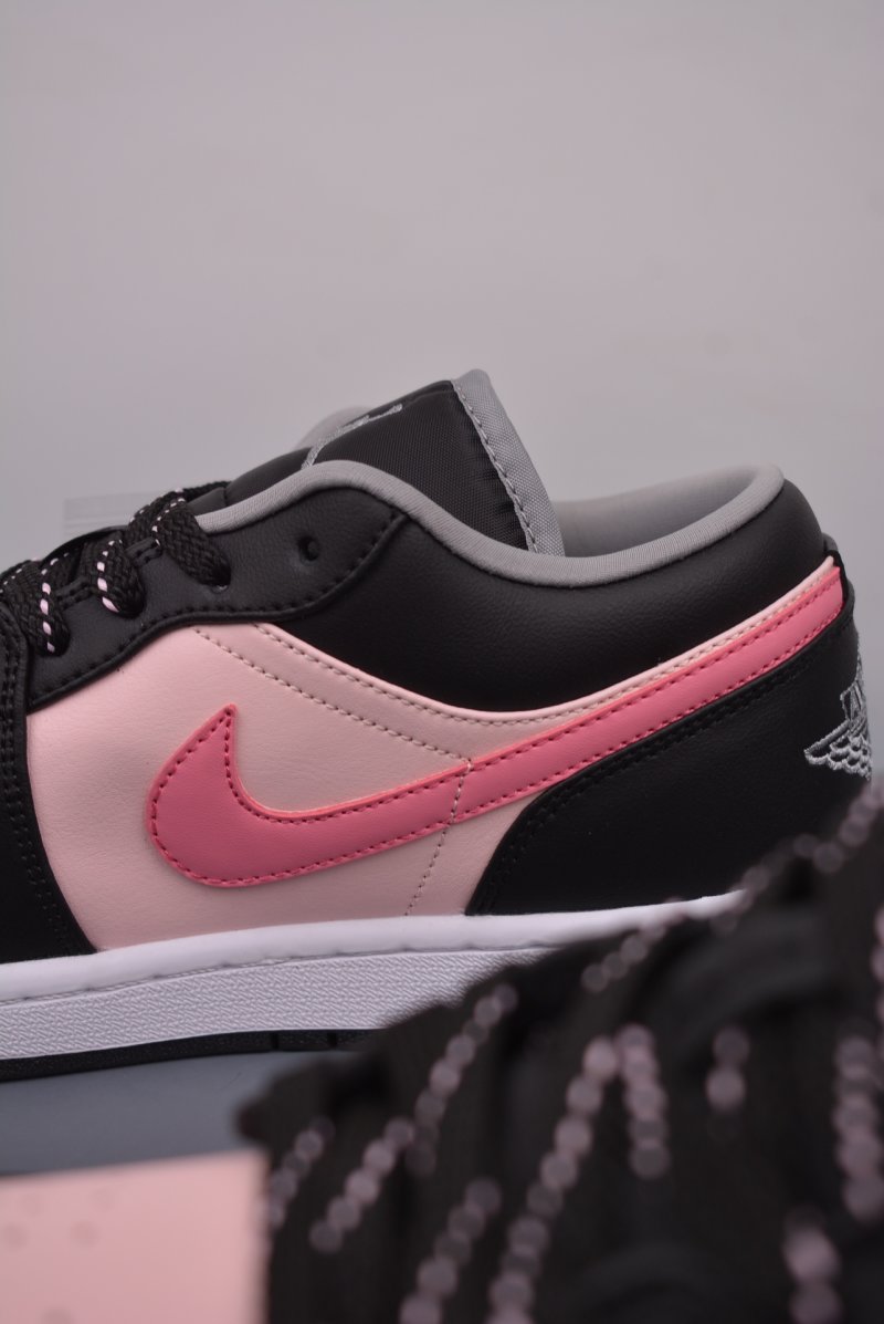 Air Jordan 1 Low 'Black / Pink' view
