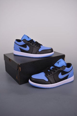 Air Jordan 1 Low 'Black / Blue' view 14