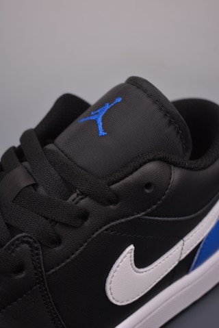 Air Jordan 1 Low 'Black / Blue' view 7