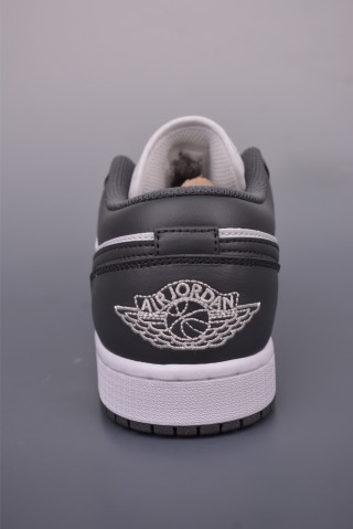 Air Jordan 1 Low 'White / Grey' view 4