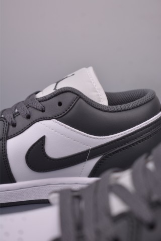 Air Jordan 1 Low 'White / Grey' view 8
