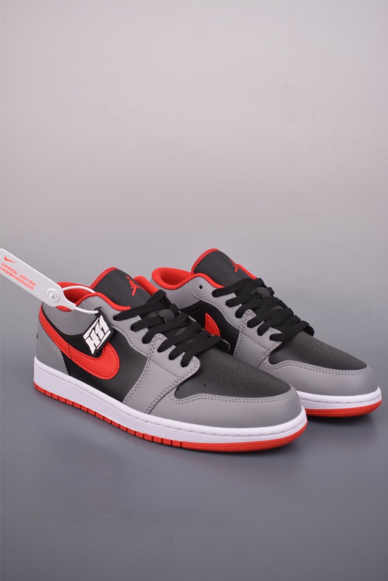 Air Jordan 1 Low 'Black / Grey / Red'