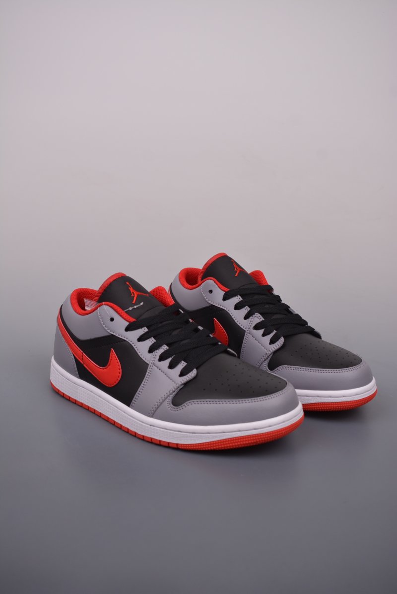 Air Jordan 1 Low 'Black / Grey / Red'