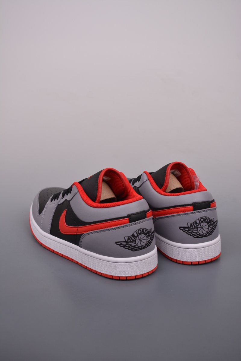 Air Jordan 1 Low 'Black / Grey / Red' view