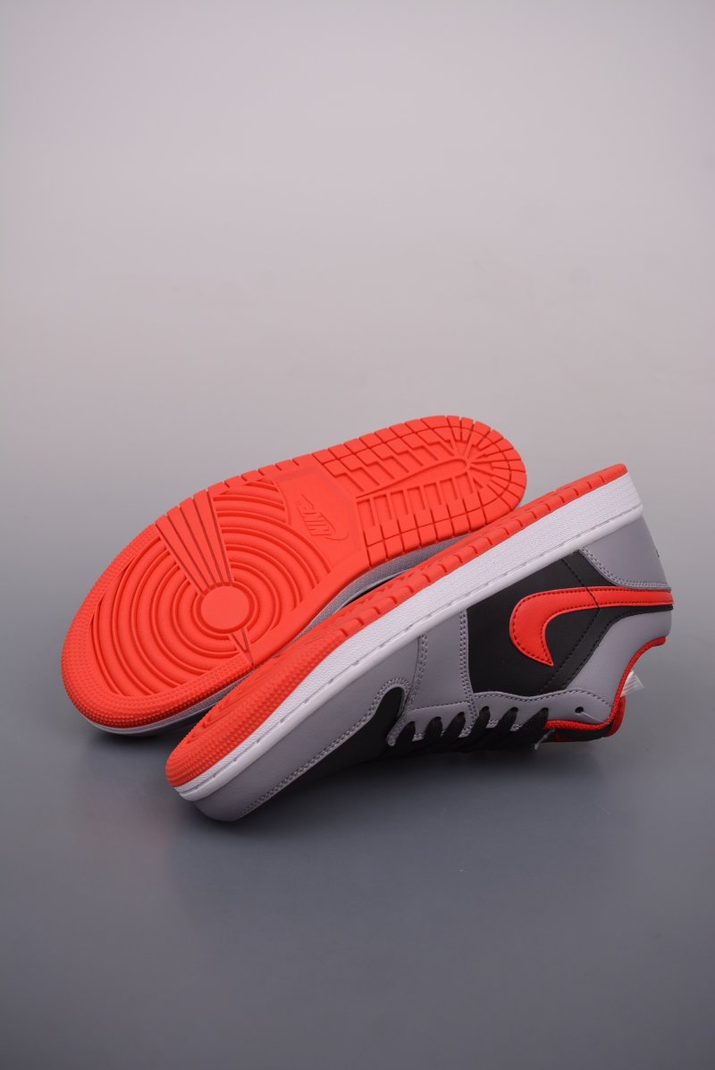 Air Jordan 1 Low 'Black / Grey / Red' view