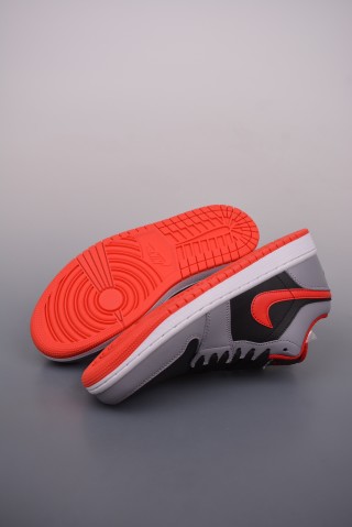 Air Jordan 1 Low 'Black / Grey / Red' view 3