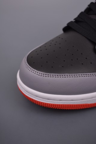 Air Jordan 1 Low 'Black / Grey / Red' view 6