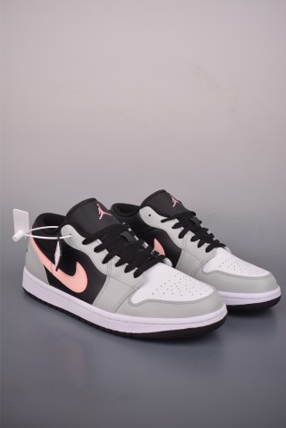 Air Jordan 1 Low 'White / Black / Pink' view 1