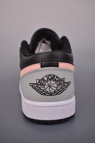 Air Jordan 1 Low 'White / Black / Pink' view 4