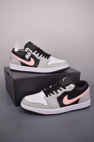 Air Jordan 1 Low 'White / Black / Pink' view 5