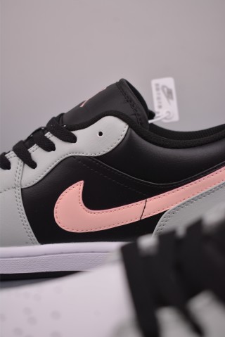 Air Jordan 1 Low 'White / Black / Pink' view 8