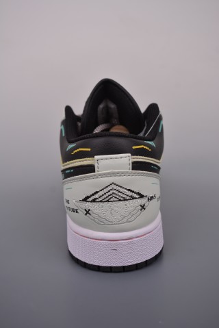 Air Jordan 1 Low 'Cyberpunk' view 4