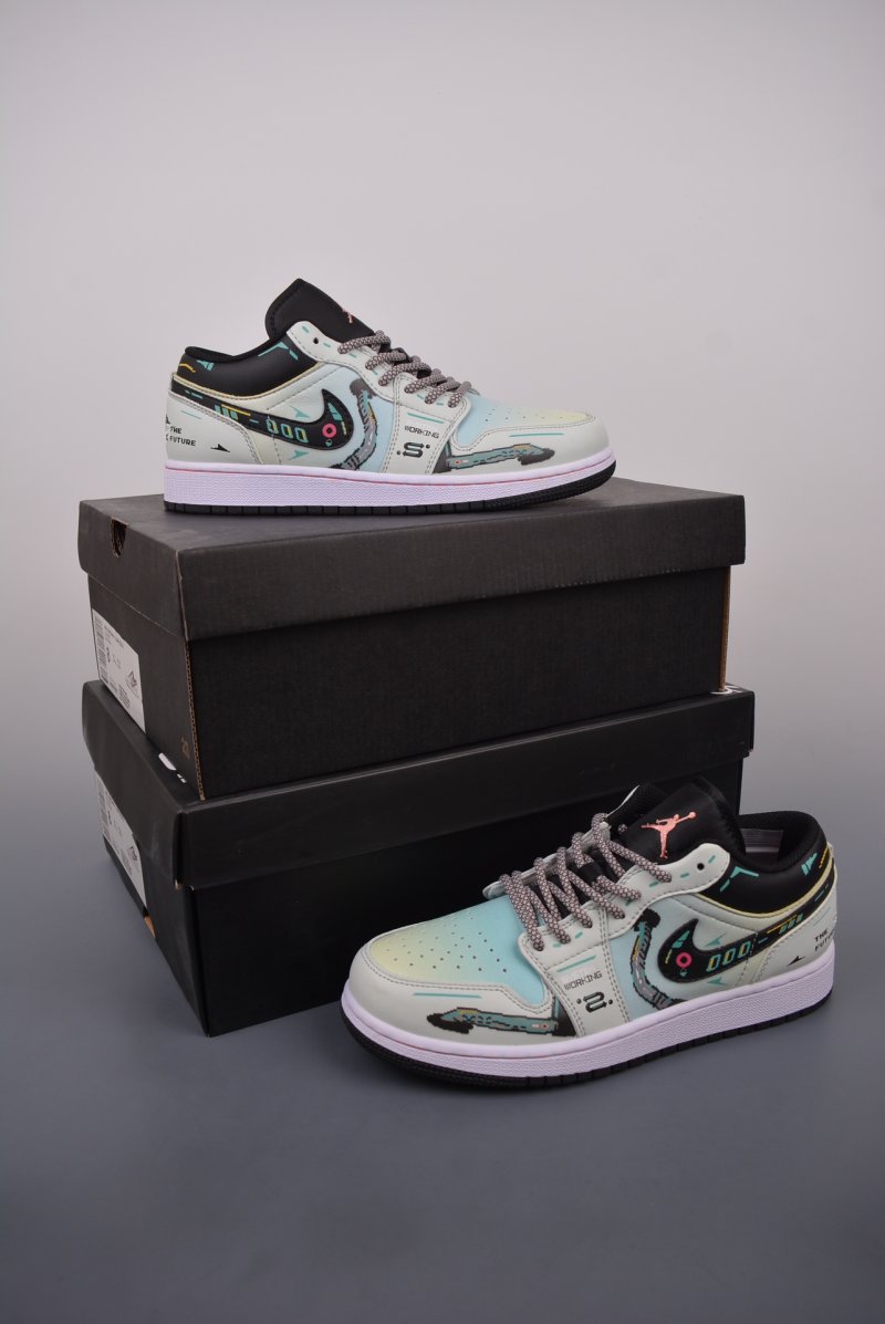 Air Jordan 1 Low 'Cyberpunk' view