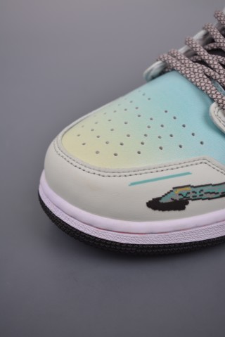 Air Jordan 1 Low 'Cyberpunk' view 6