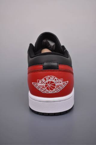 Air Jordan 1 Low 'Black / Red' view 4