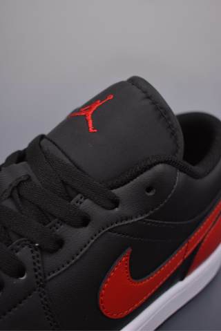 Air Jordan 1 Low 'Black / Red' view 7