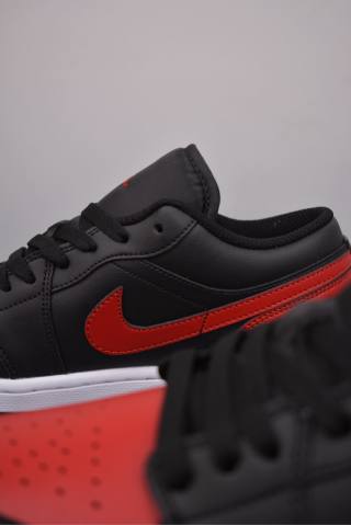 Air Jordan 1 Low 'Black / Red' view 8