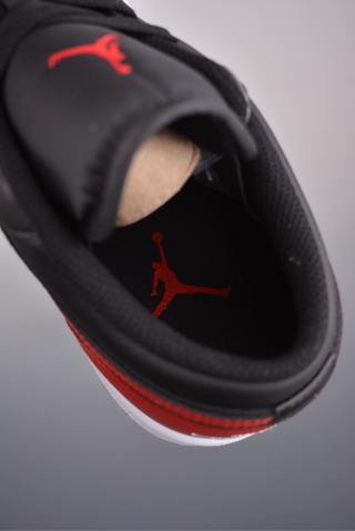 Air Jordan 1 Low 'Black / Red' view 9