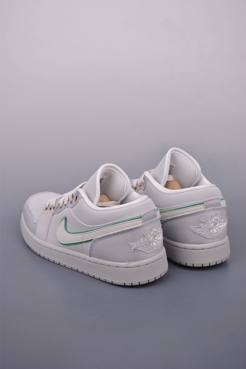 Air Jordan 1 Low 'Grey / Green' view