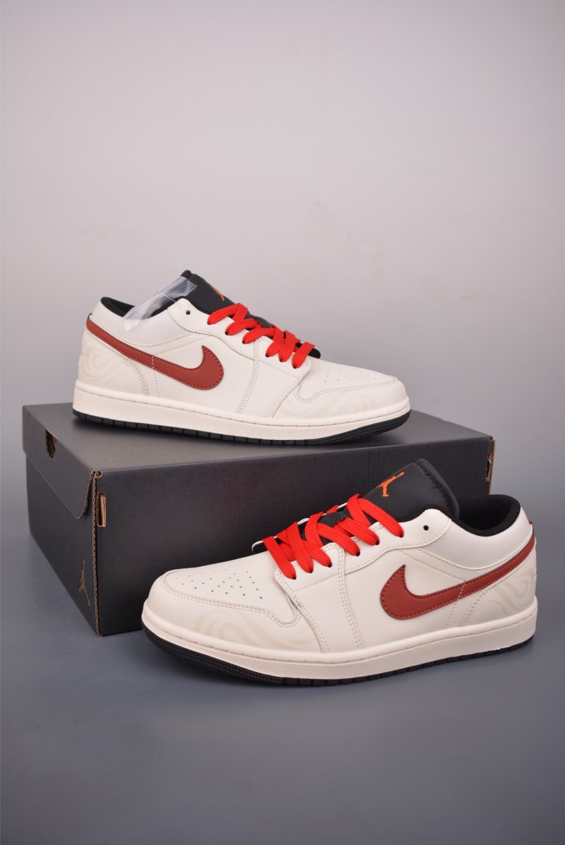 Air Jordan 1 Low 'White / Red' view